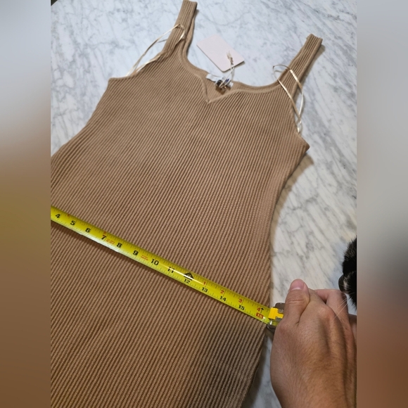 Love Tree Camel Ribbed Mini Dress - Picture 5 of 10